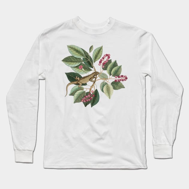 Iguana in the garden Long Sleeve T-Shirt by CatyArte